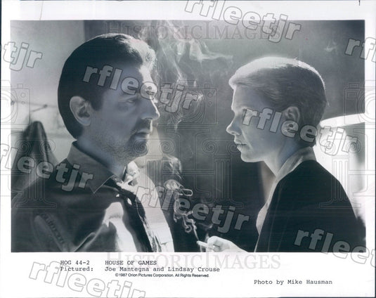 1987 Actors Joe Mantegna & Lindsay Crouse in Film Press Photo adu573 - Historic Images