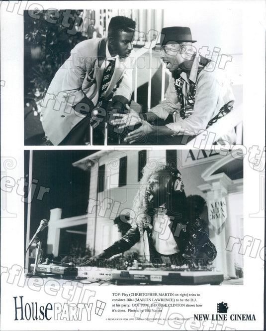1989 Actors Christopher Martin, Martin Lawrence Press Photo adu597 - Historic Images
