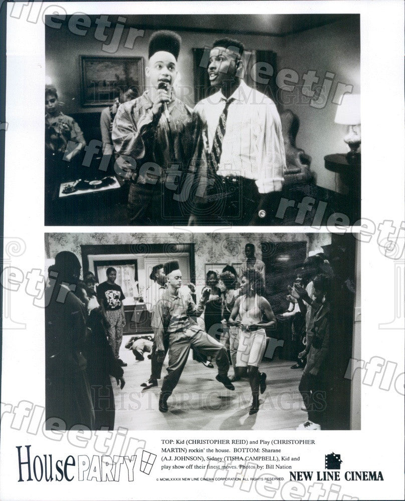 1989 Actors Christopher Reid, Christopher Martin, AJ Johnson Press Photo adu599 - Historic Images