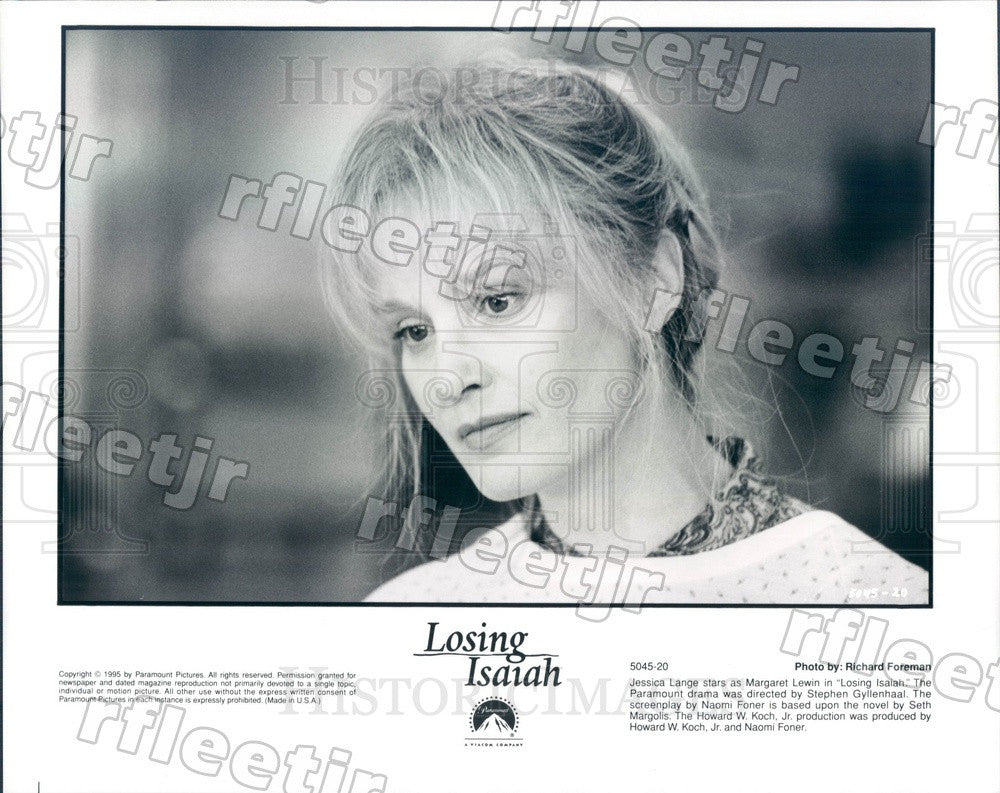 1995 Oscar, Emmy Winning Actress Jessica Lange in Film Press Photo adu75 - Historic Images