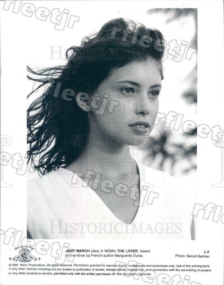 1992 British Actress Jane March in Film The Lover Press Photo adu7 - Historic Images