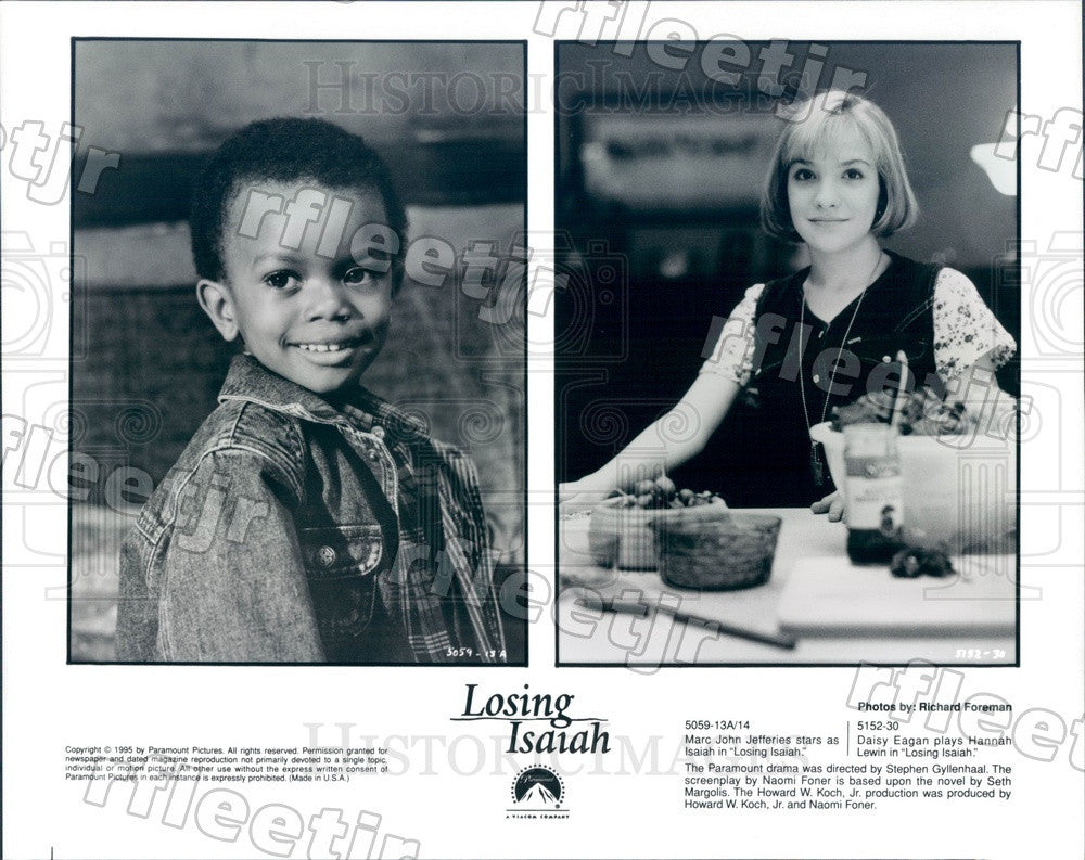 1995 Tony Winning Actor Daisy Eagan &amp; Mark John Jefferies Press Photo adu81 - Historic Images