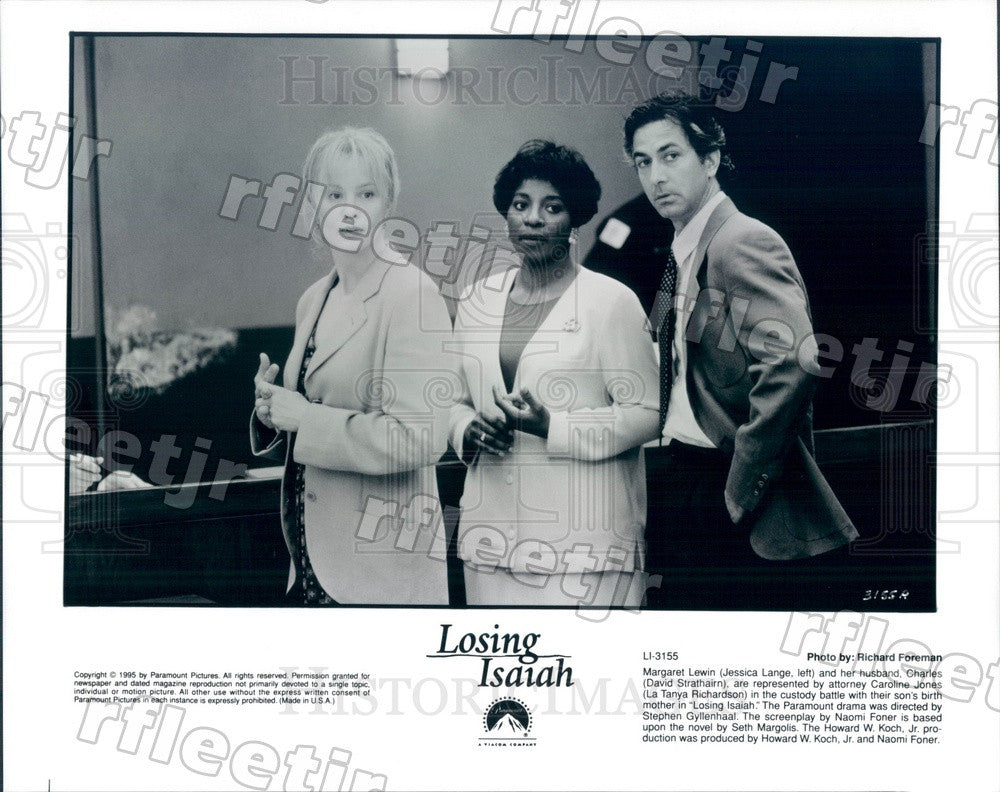 1995 Actors Jessica Lange/David Strathairn/La Tanya Richardson Press Photo adu91 - Historic Images