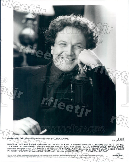 1992 Oscar Winning Director, Producer, Co-Writer George Miller Press Photo adu99 - Historic Images