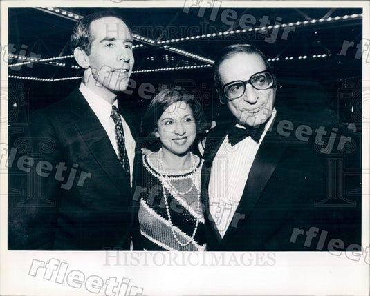 1984 Chicago TV Host Mike Leiderman, Irv Kupcinet, Sun-Times Press Photo adv137 - Historic Images