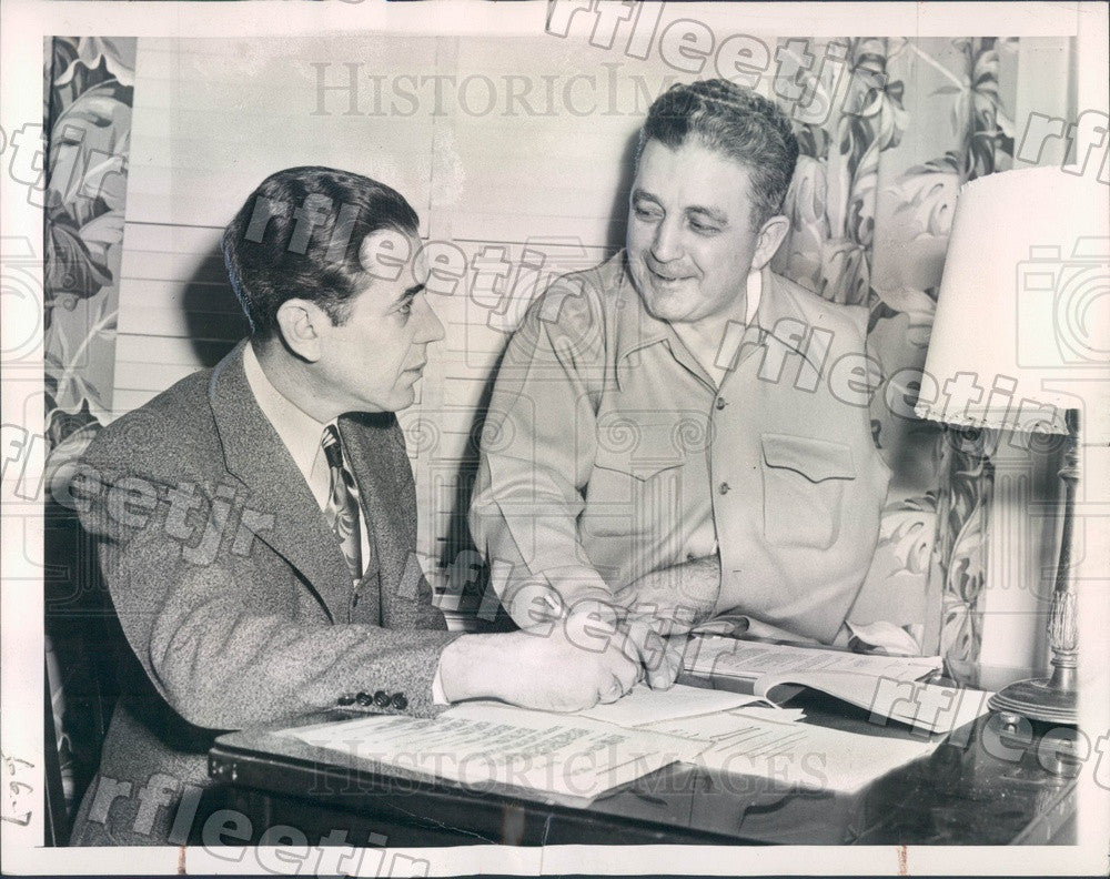 1949 Order of Railroad Telegraphers President GE Leighty Press Photo adv153 - Historic Images