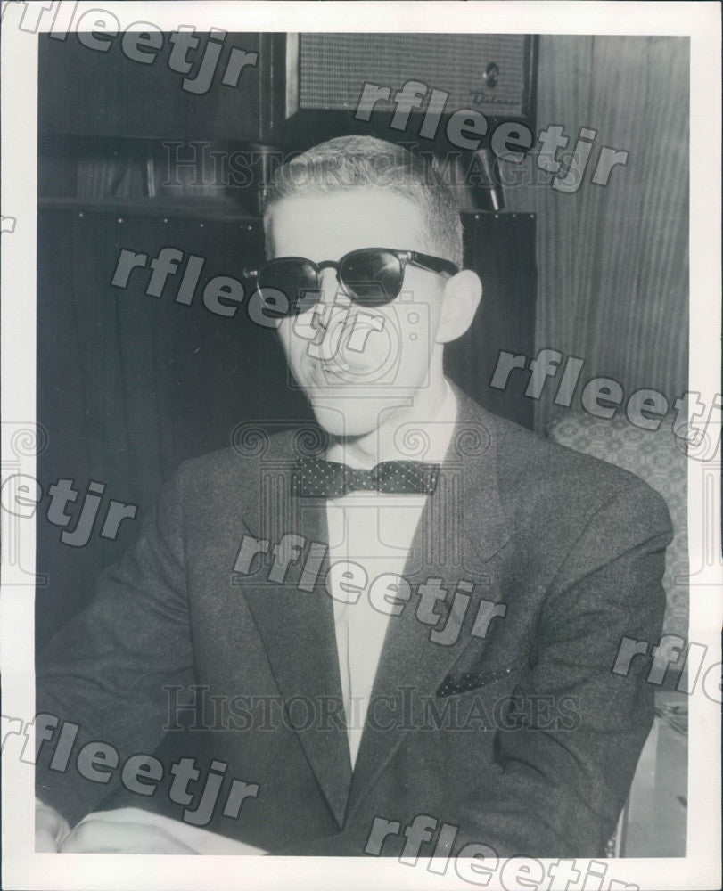 1956 Singing Pianist Ted Leighton Press Photo adv155 - Historic Images