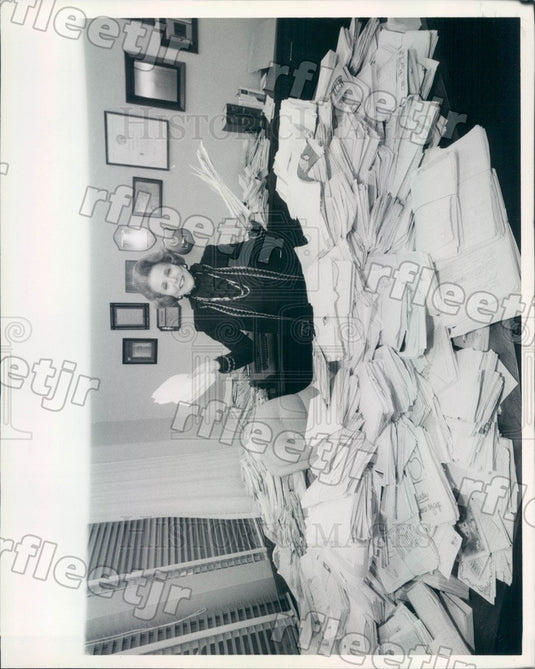 1985 Advice Columnist Ann Landers Press Photo adv189 - Historic Images