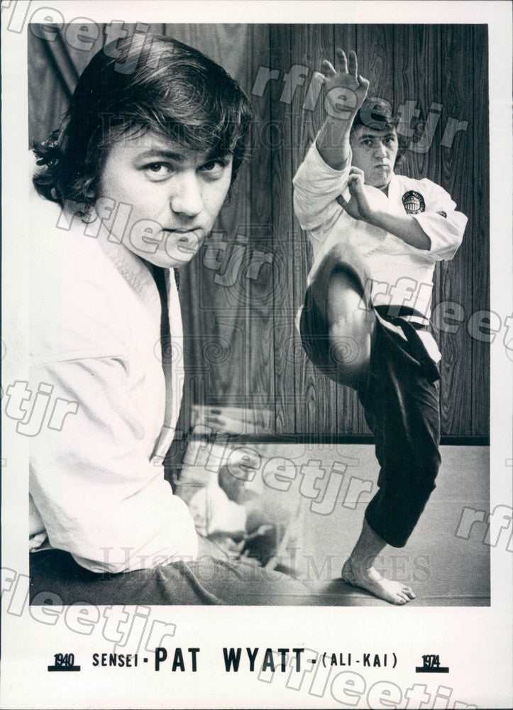 1974 Karate Teacher Pat Wyatt Press Photo adv249 - Historic Images