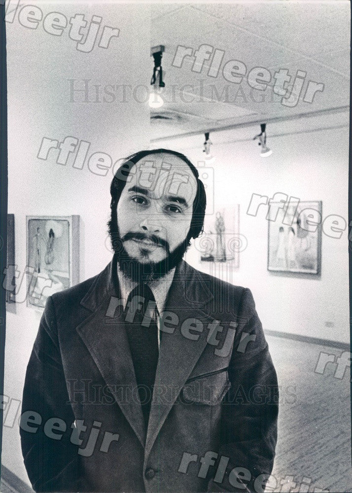 1973 Chicago, Illinois Artist Michael Wyman Press Photo adv261 - Historic Images