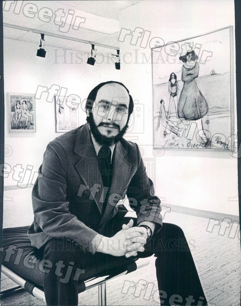 1973 Chicago, Illinois Artist Michael Wyman Press Photo adv265 - Historic Images