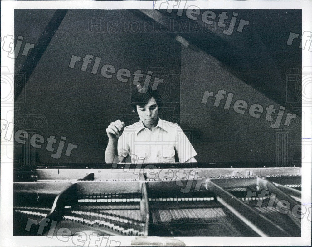 1976 Chicago, Illinois Pianist Tom Brown Press Photo adv291 - Historic Images