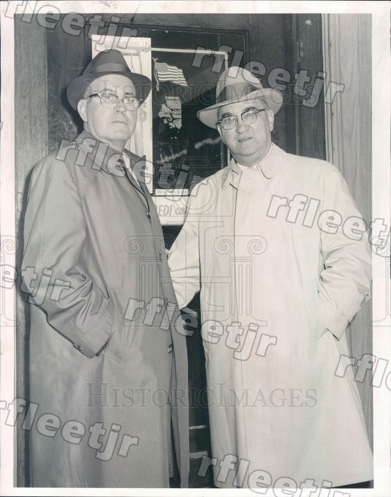 1960 Chicago, Illinois Blue Island Police Chief Edward Boyd Press Photo adv305 - Historic Images