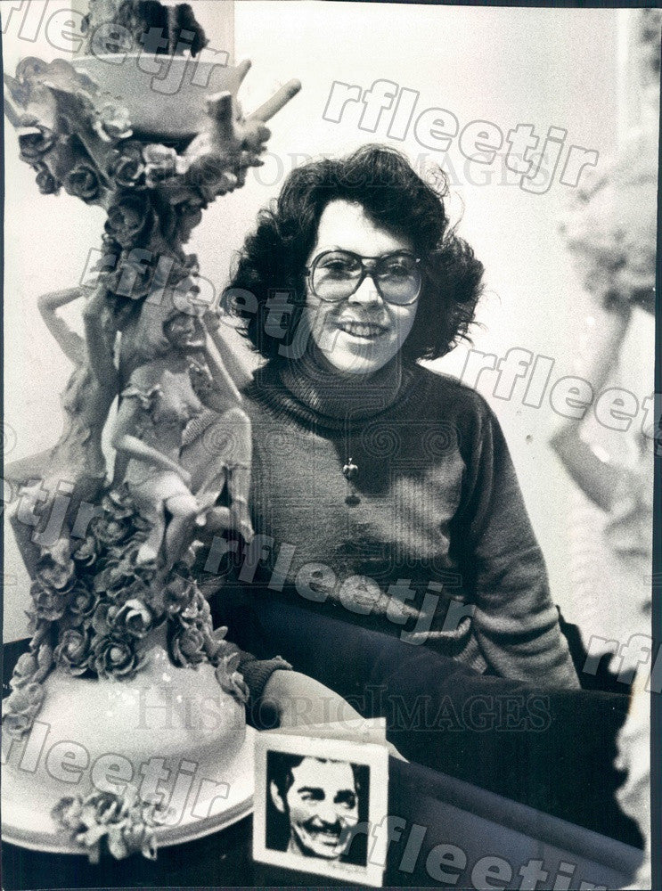 1978 Chicago, Illinois Sculptor Geraldine Boruta Press Photo adv335 - Historic Images