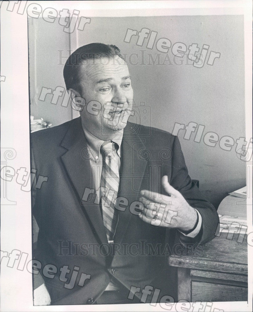 1970 Chicago, IL United Auto Workers President Julius Borzyk Press Photo adv337 - Historic Images