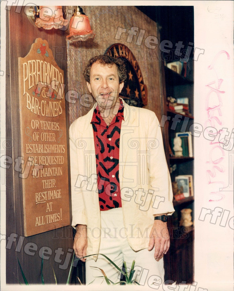 1988 Chicago, Illinois Comedian Joey Edmonds Press Photo adv363 - Historic Images