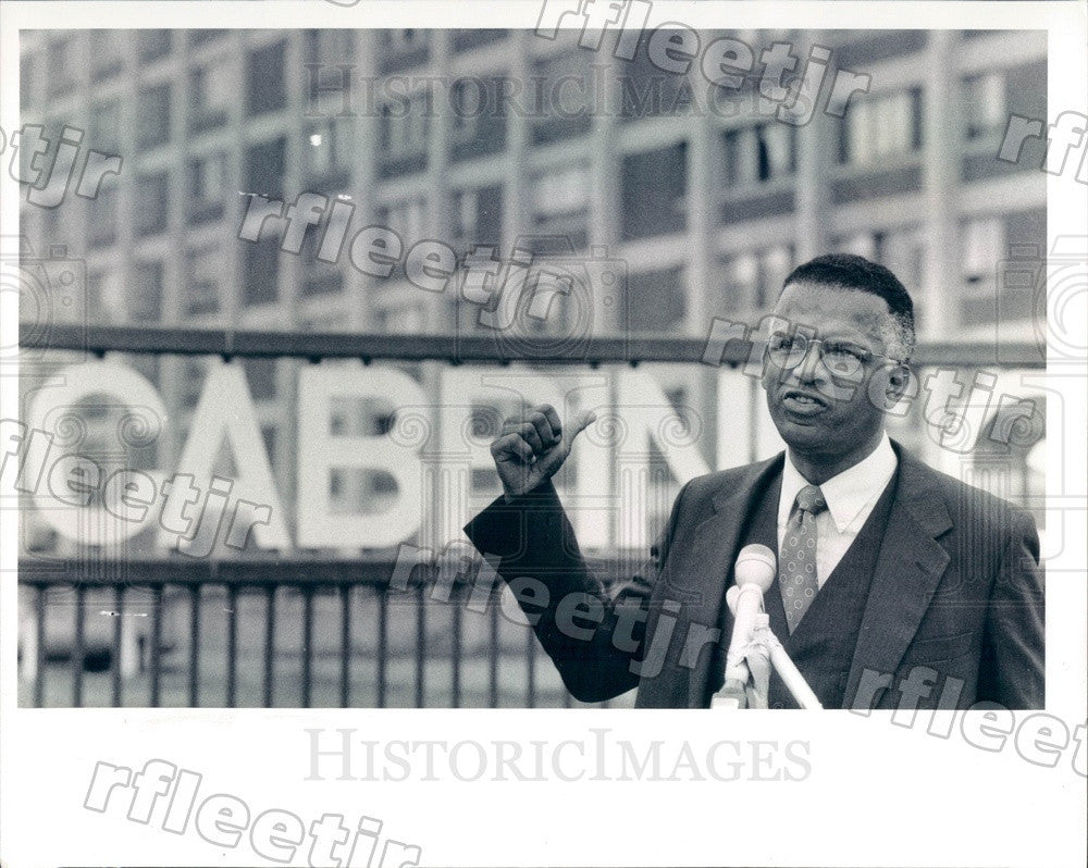 1991 Libertarian Presidential Candidate Richard Boddie Press Photo adv387 - Historic Images