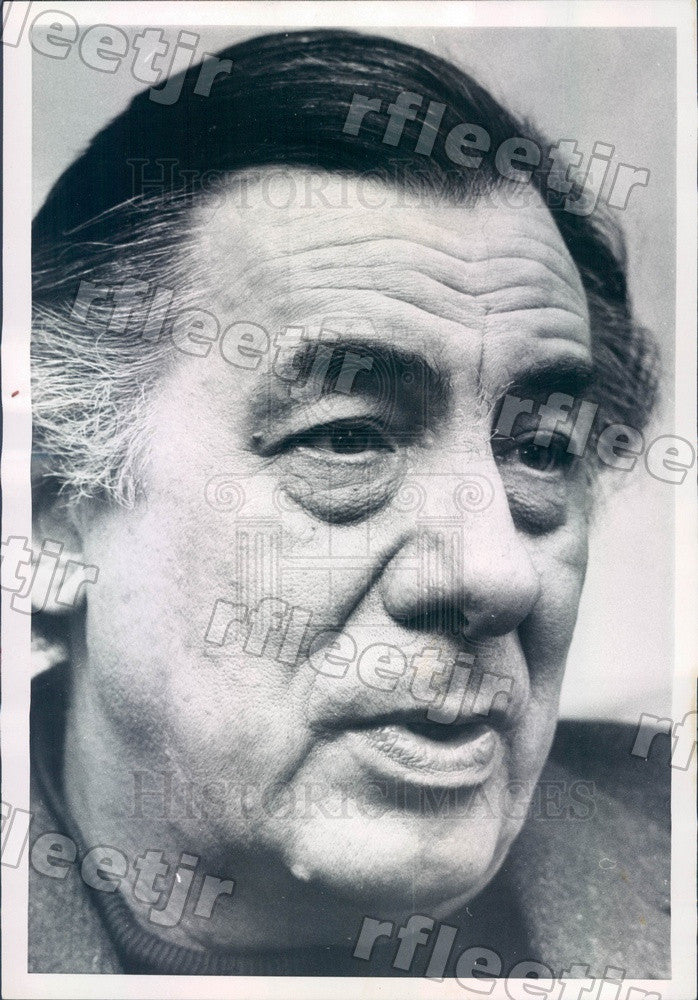 1972 French Journalist &amp; Author Lucien Bodard Press Photo adv391 - Historic Images