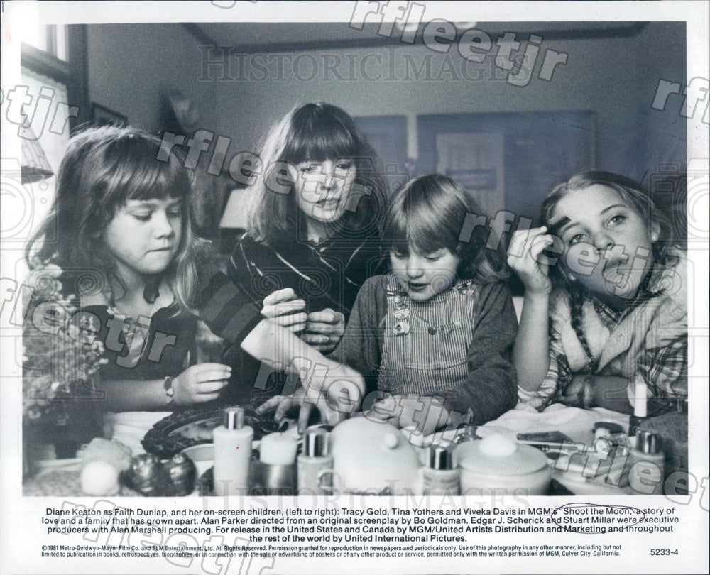 1981 Actors Diane Keaton, Tracy Gold, Tina Yothers Press Photo adv439 - Historic Images