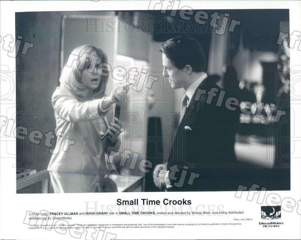 1999 Emmy Winning Actor Tracey Ullman &amp; Hugh Grant Press Photo adv447 - Historic Images