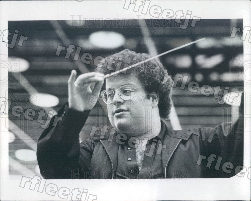 1977 Metropolitan Opera Conductor James Levine Press Photo adv45 - Historic Images