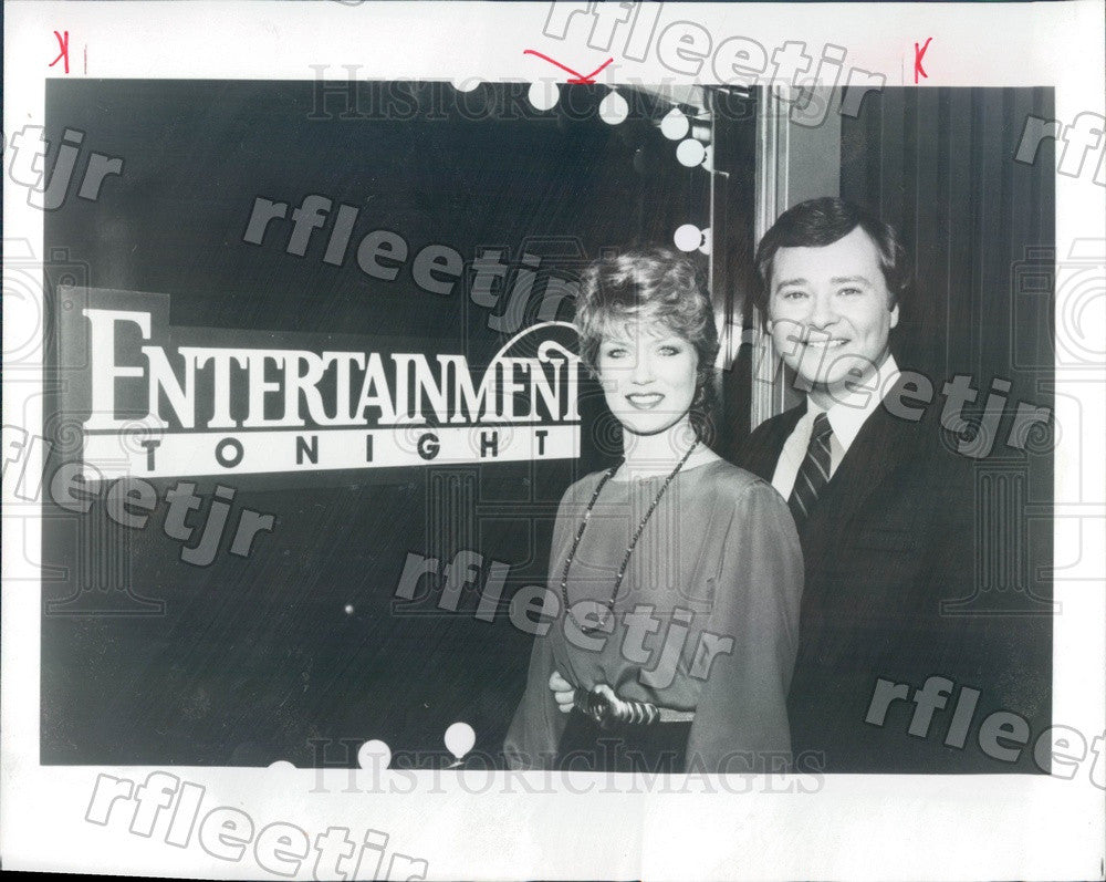 1983 Entertainment Tonight Hosts Mary Hart &amp; Ron Hendren Press Photo adv517 - Historic Images