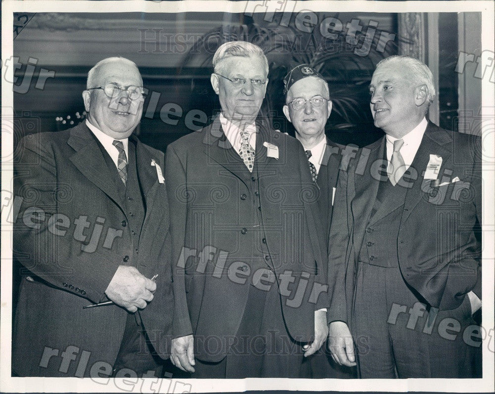 1945 American Legion Founders Marshall Field, John Ferris Press Photo adv535 - Historic Images