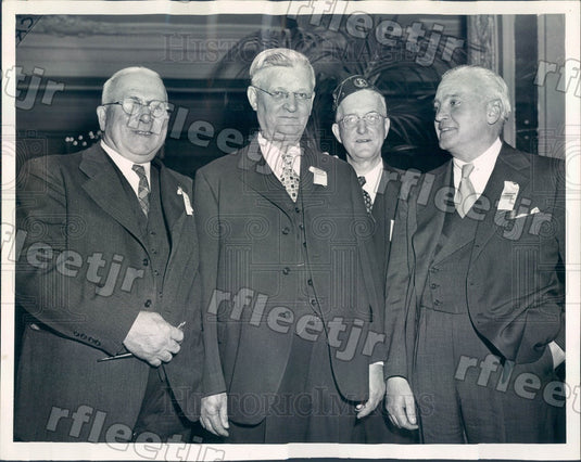 1945 American Legion Founders Marshall Field, John Ferris Press Photo adv535 - Historic Images