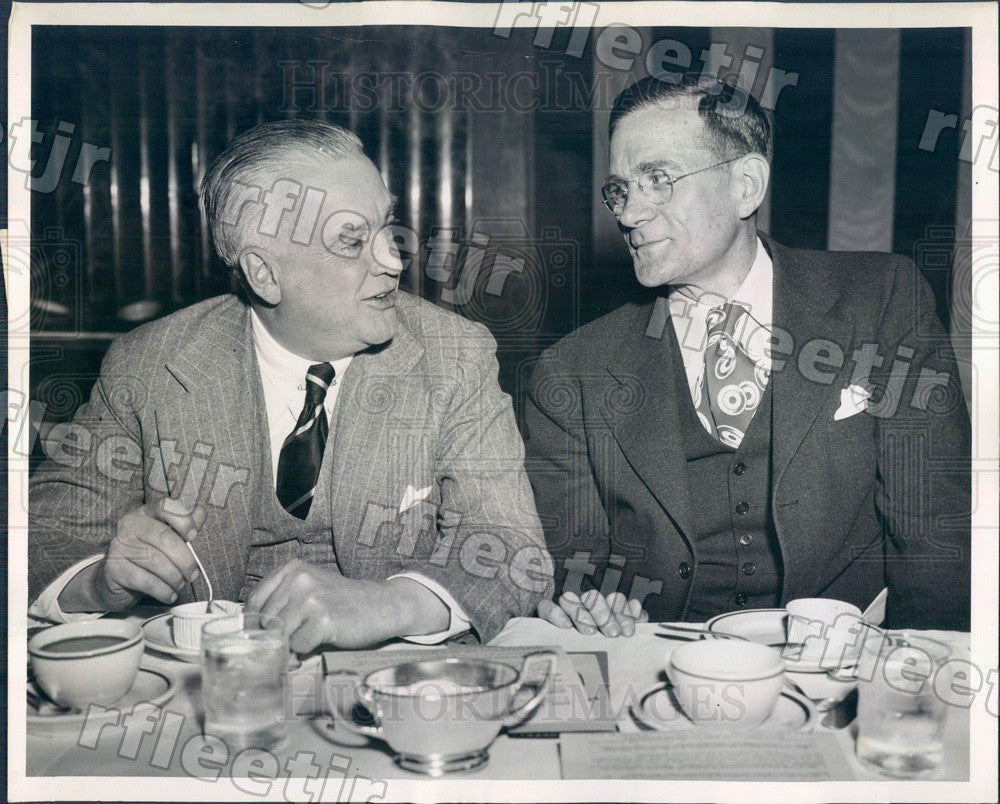 1945 Chicago Sun Publisher Marshall Field & Aubrey Williams Press Photo adv537 - Historic Images