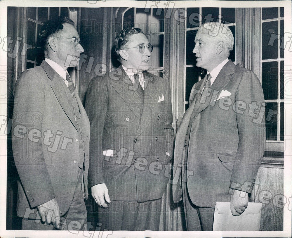 1943 Chicago Sun Publisher Marshall Field, H Clark Bailey Press Photo adv543 - Historic Images