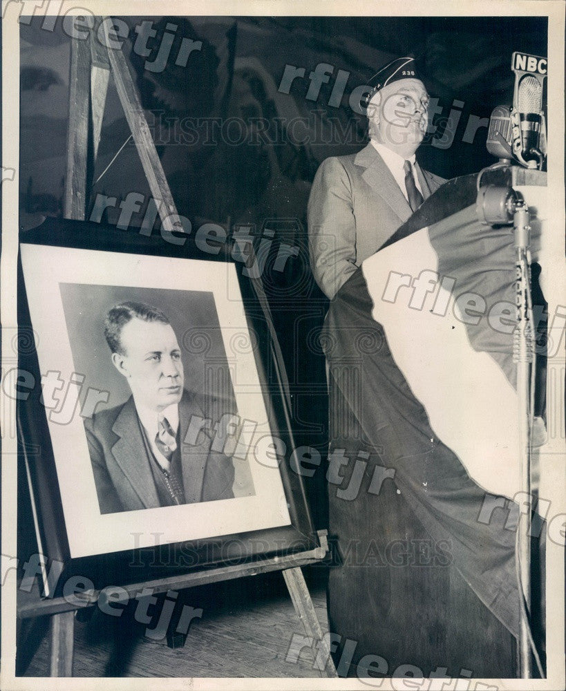 1944 Chicago Sun Publisher Marshall Field Press Photo adv553 - Historic Images