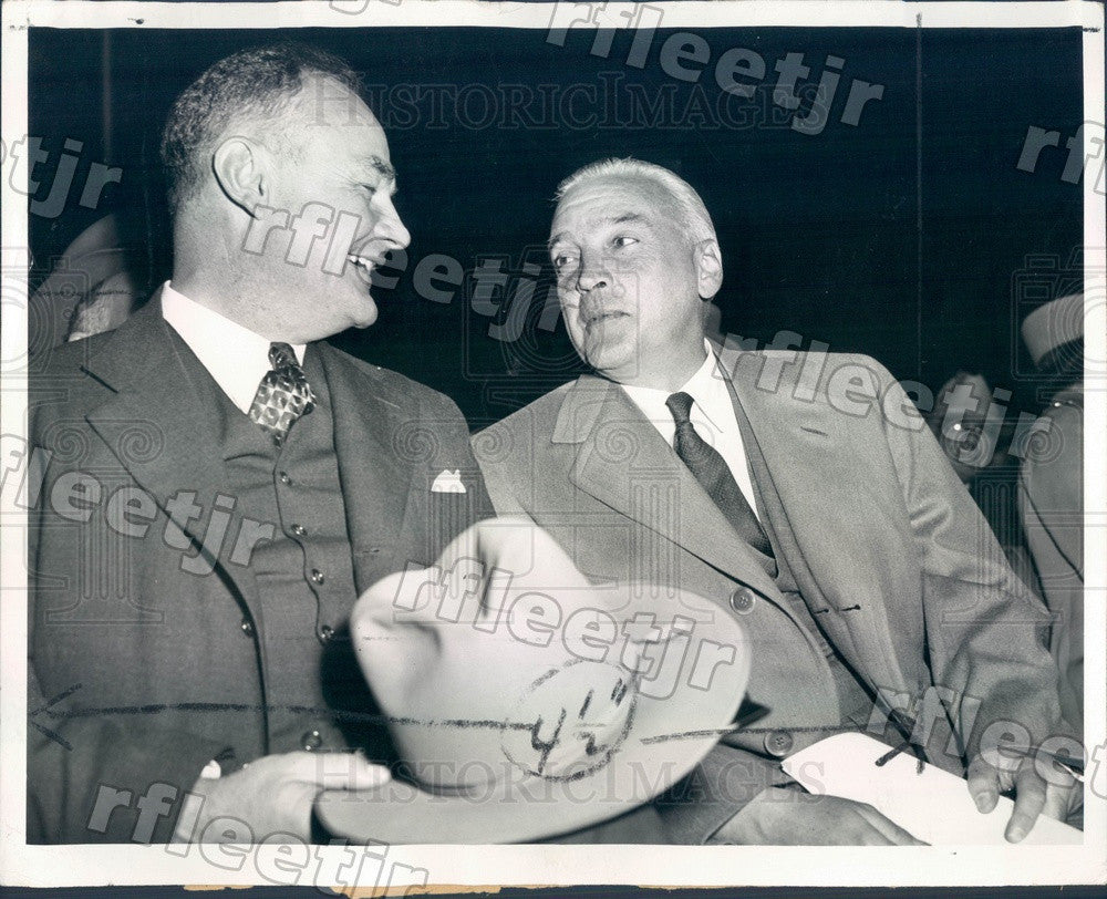 Undated Chicago Sun Publisher Marshall Field & Claude Wiebard Press Photo adv565 - Historic Images