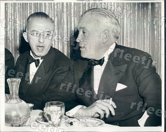 1942 Chicago Sun Publisher Marshall Field & Edgar Bernhard Press Photo adv575 - Historic Images