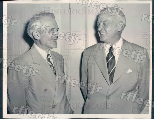 1947 Chicago Times Publisher Richard Finnegan, Marshall Field Press Photo adv577 - Historic Images