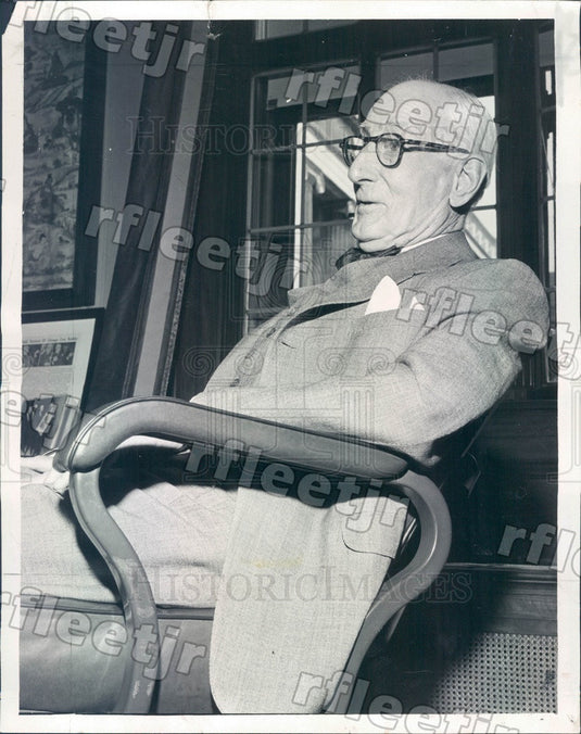 1960 Chicago, Illinois Marshall Field Exec Stanley Field Press Photo adv581 - Historic Images