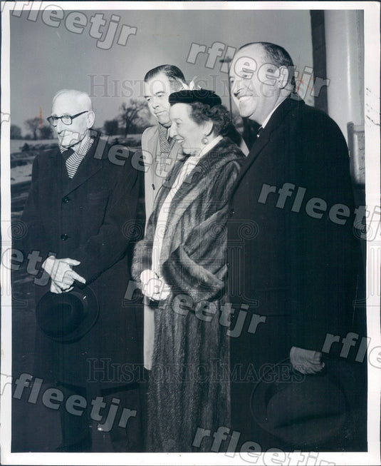 1959 Chicago, IL Marshall Field Execs Stanley Field Press Photo adv587 - Historic Images