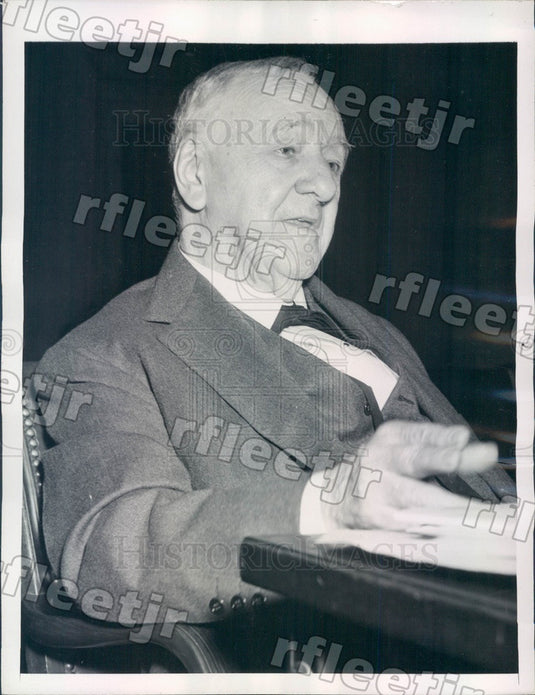 1945 US Secretary of the Navy Josephus Daniels Press Photo adv595 - Historic Images