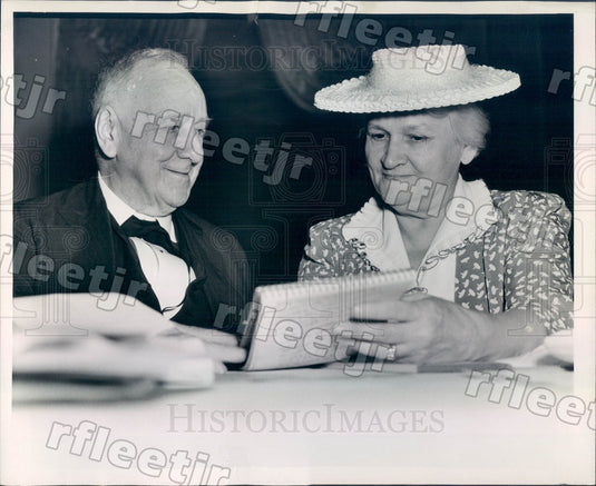 1944 US Secretary of the Navy Josephus Daniels Press Photo adv597 - Historic Images