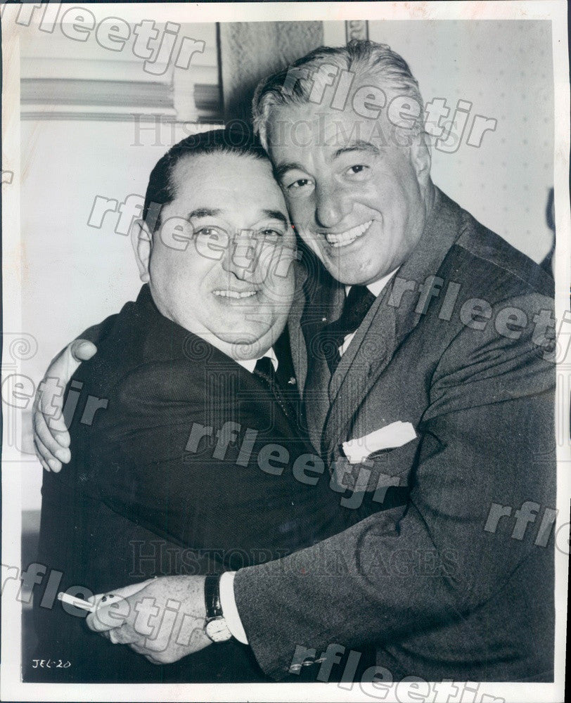 1966 Film Producer Joseph E Levine &amp; Dir Vittorio De Sica Press Photo adv69 - Historic Images