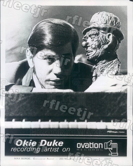 1971 Singer, Organist Okie Duke Press Photo adv7 - Historic Images