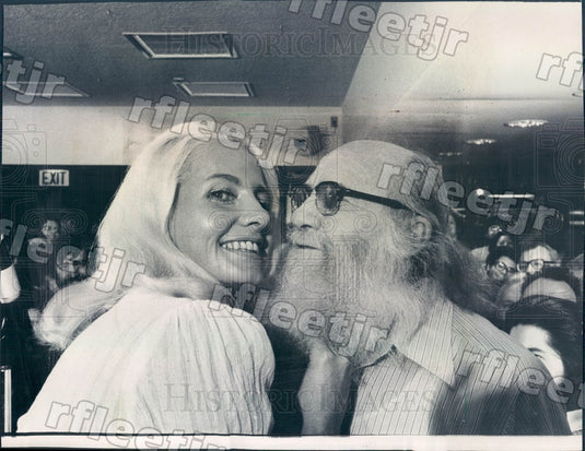 1975 Swedish Model Gunilla Knutsson, Noxzema Take It Off Girl Press Photo adv93 - Historic Images