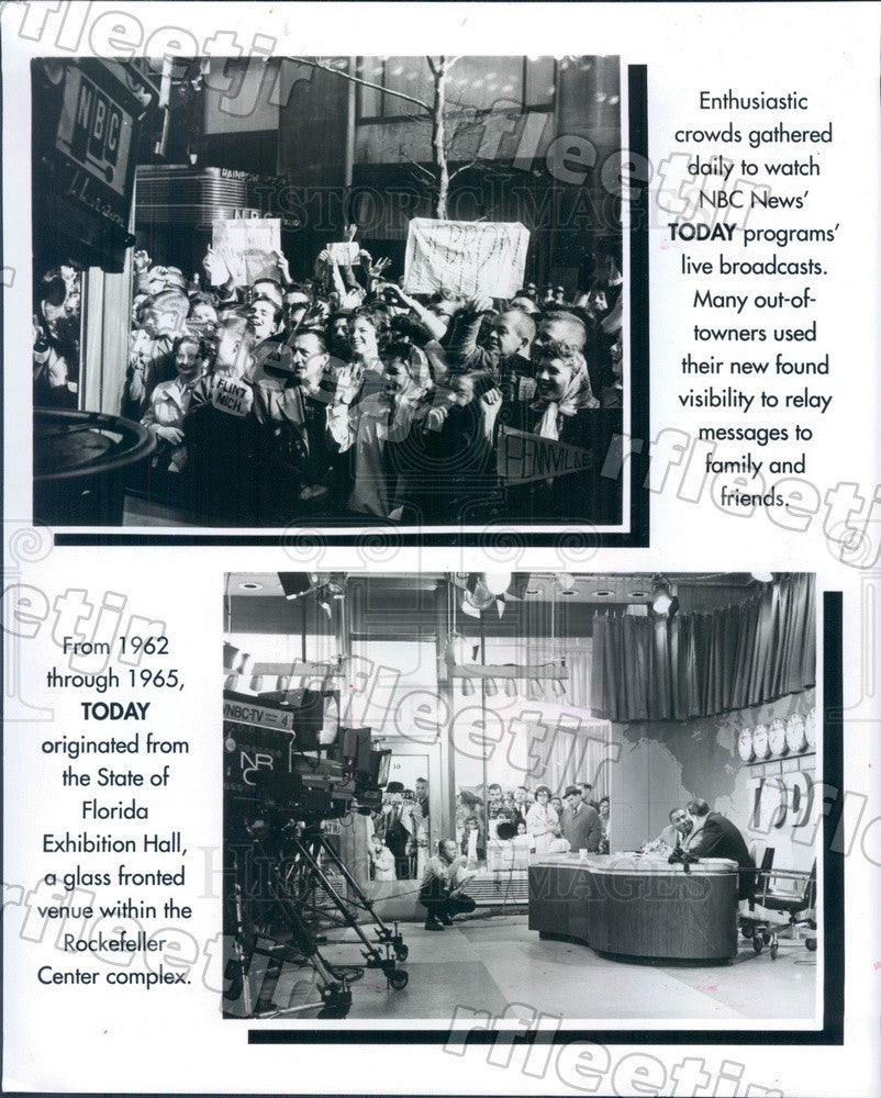 Undated NBC Today Show Crowd, Florida Exhibition Hall Press Photo adw1007 - Historic Images