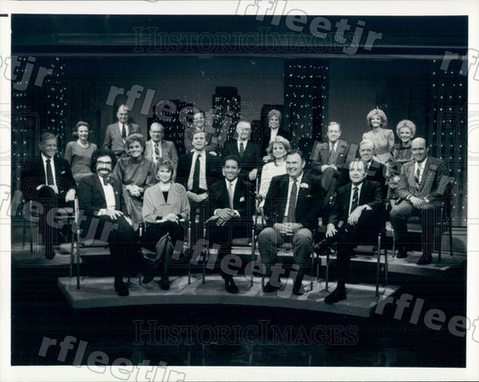 1986 NBC Today Show Anchors & Contributors Gene Shalit Press Photo adw1011 - Historic Images