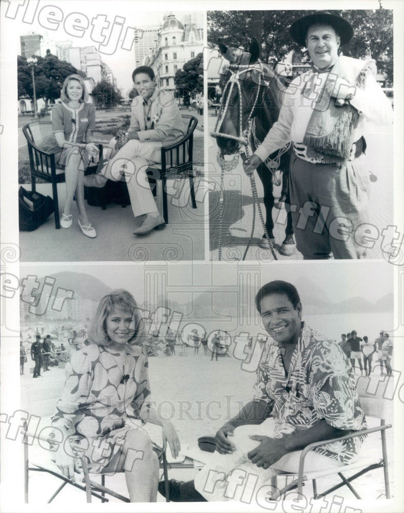 1986 NBC Today Show Anchors Jane Pauley, Bryant Gumbel Press Photo adw1015 - Historic Images