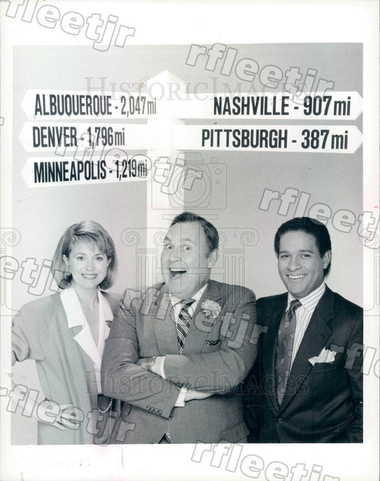 1987 NBC Today Show Anchors Jane Pauley, Bryant Gumbel Press Photo adw1019 - Historic Images