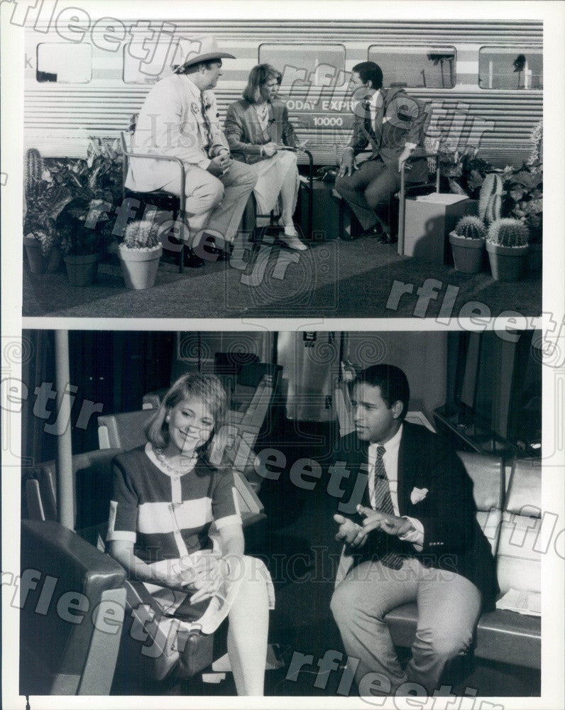 1986 NBC Today Show Anchors Jane Pauley, Willard Scott Press Photo adw1021 - Historic Images