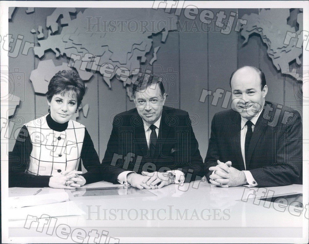 Undated NBC Today Show Hosts Hugh Downs, Barbara Walters Press Photo adw1029 - Historic Images