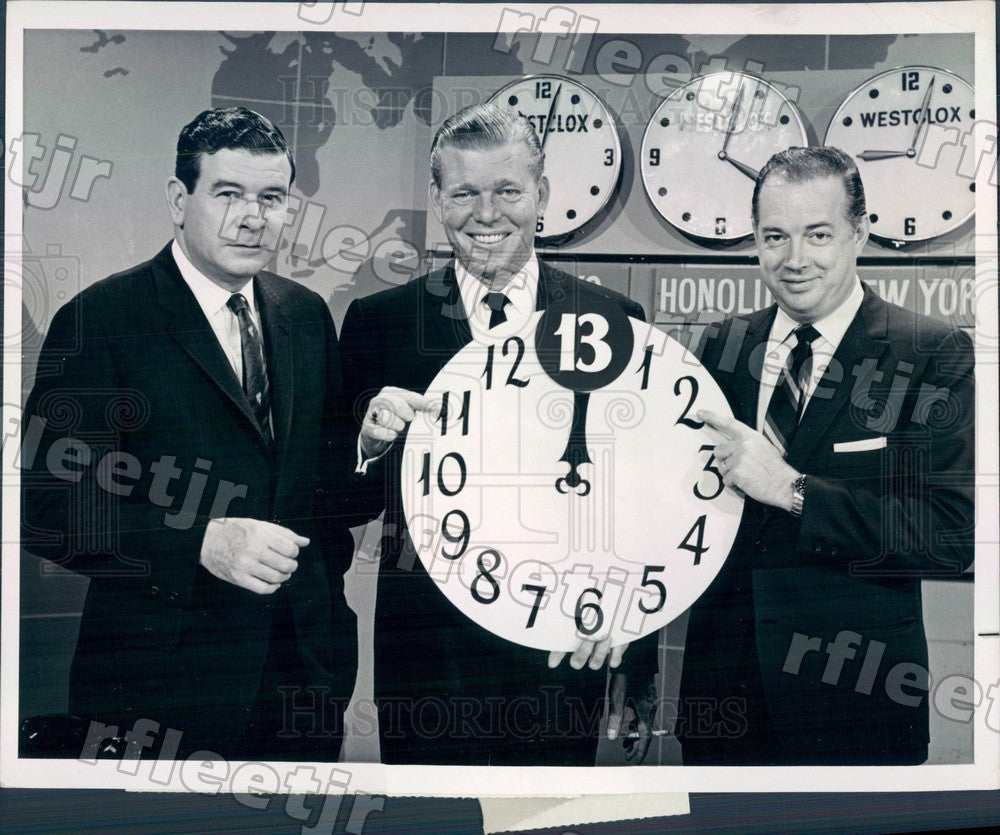 1964 NBC Today Show Hosts Hugh Downs, Frank Blair, Jack Press Photo adw1057 - Historic Images