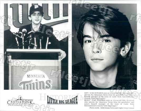 1994 Actor Luke Edwards in Film Little Big League Press Photo adw1083 - Historic Images