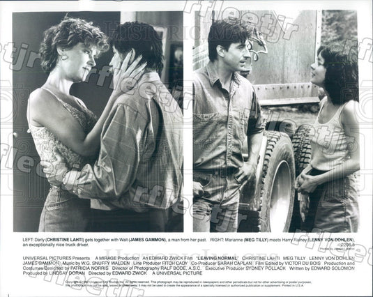 1992 Actors Christine Lahti, James Gammon, Meg Tilly Press Photo adw1103 - Historic Images